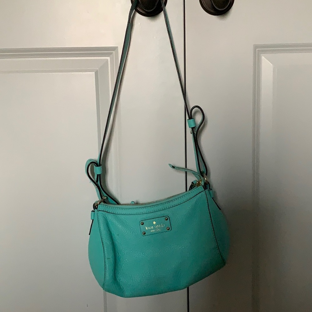 Genuine Kate Spade 100% cow leather blue bag
